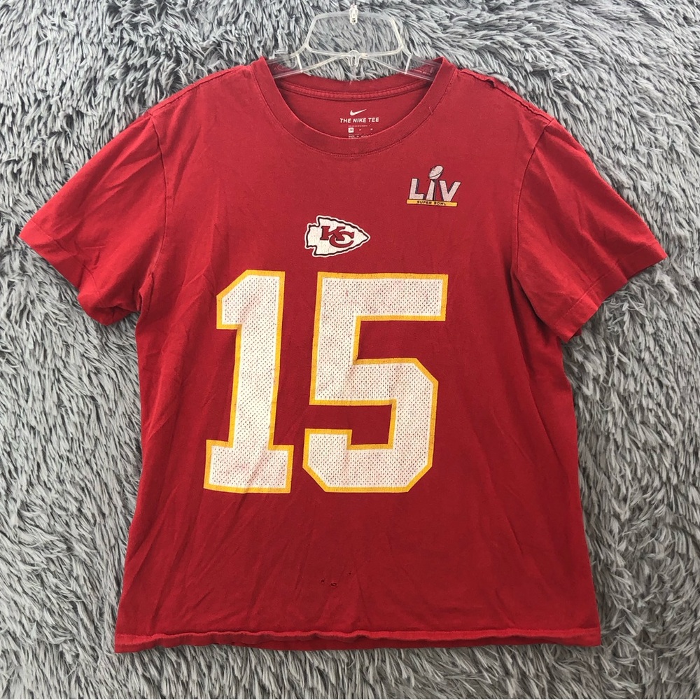 Nike Tshirt Womens Medium Kansas City Chiefs Mahomes Super Bowl 54 Football